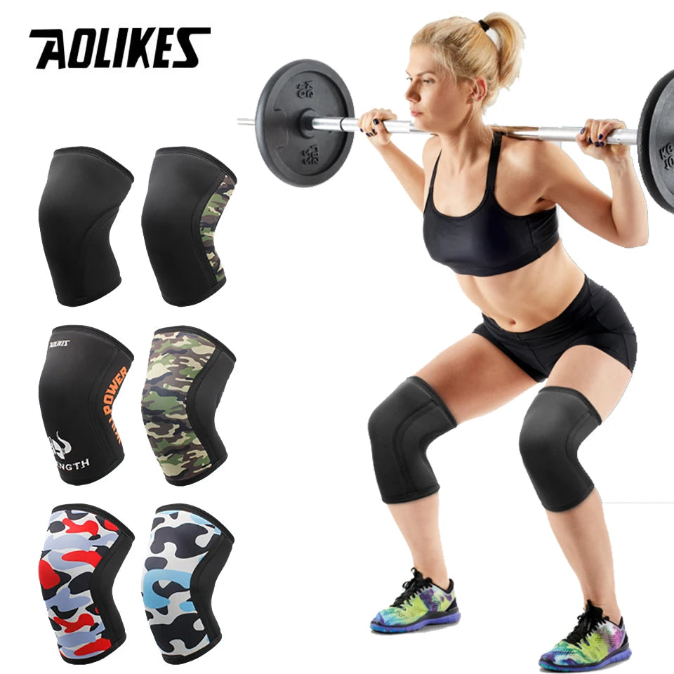 7mm Neoprene Knee Sleeves for Squats and Weightlifting