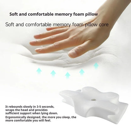 Memory Foam Cervical Neck Pillow, Contour Support for Sleep