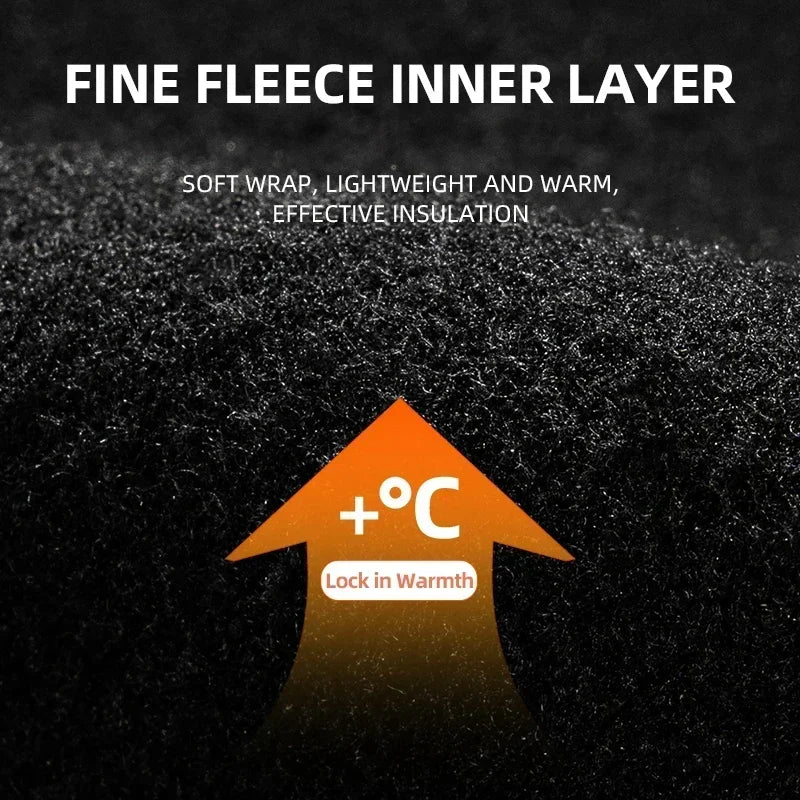 Rechargeable Heated Ski Gloves, Touchscreen Windproof