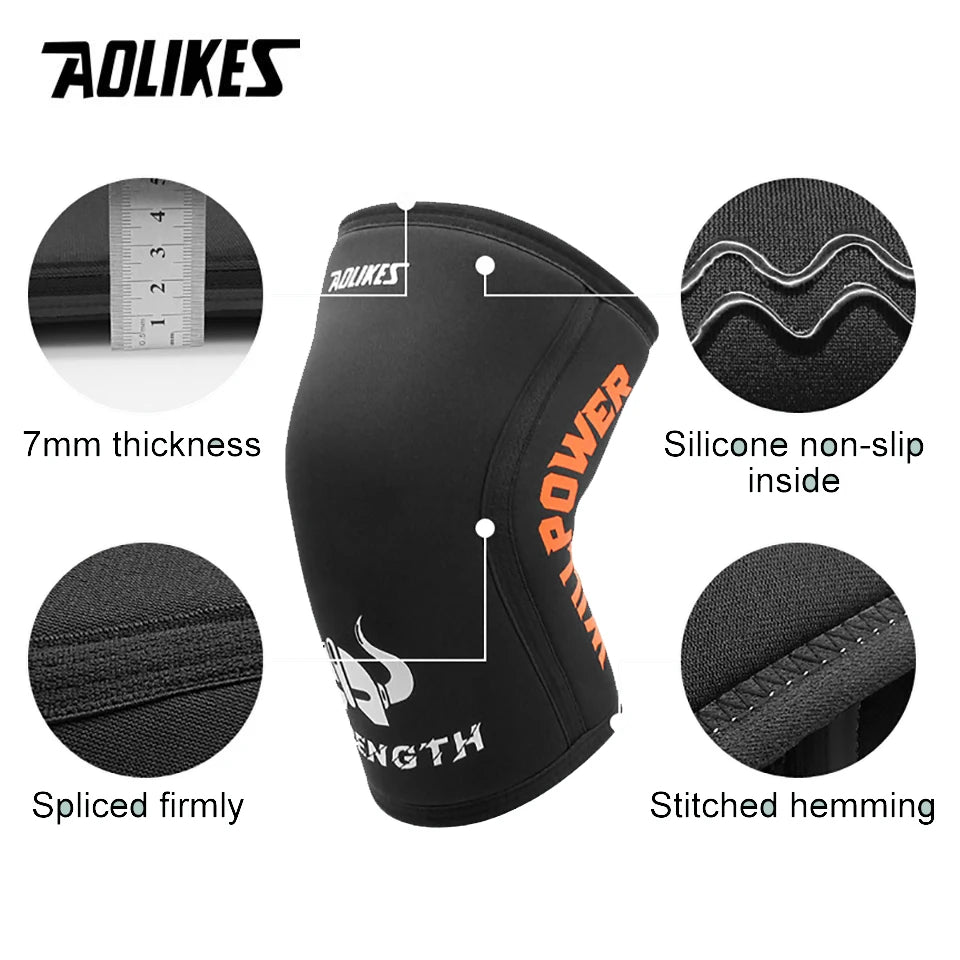 7mm Neoprene Knee Sleeves for Squats and Weightlifting