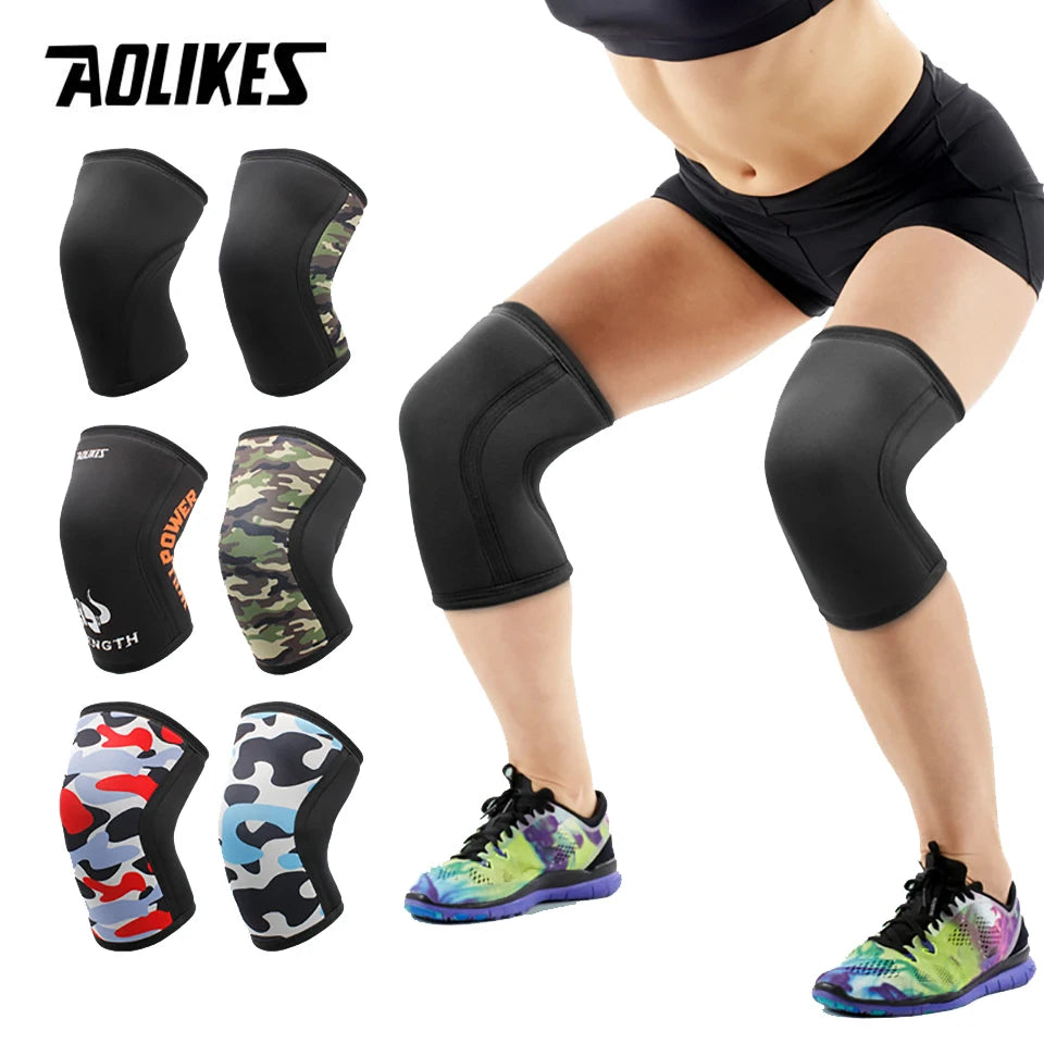 7mm Neoprene Knee Sleeves for Squats and Weightlifting