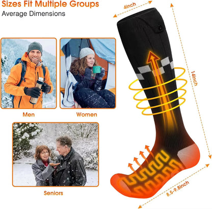 Heated Socks with App Control, 5000mAh Rechargeable Battery