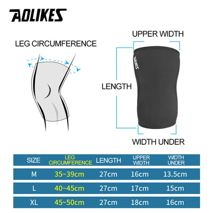 7mm Neoprene Knee Sleeves for Squats and Weightlifting