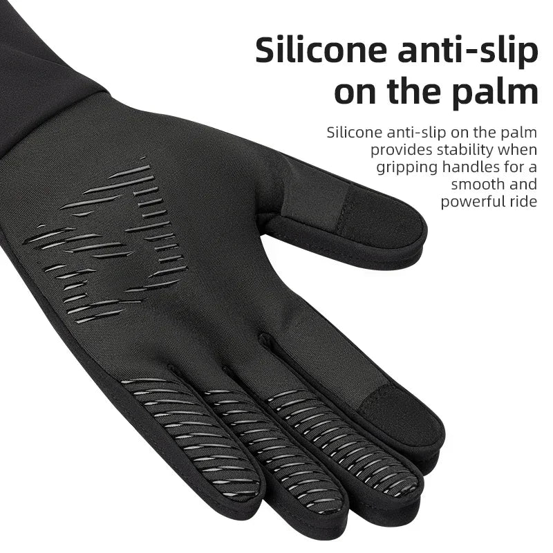 Rechargeable Heated Ski Gloves, Touchscreen Windproof