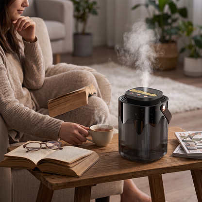 Humidifier in use