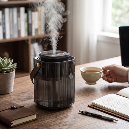 Humidifier in use