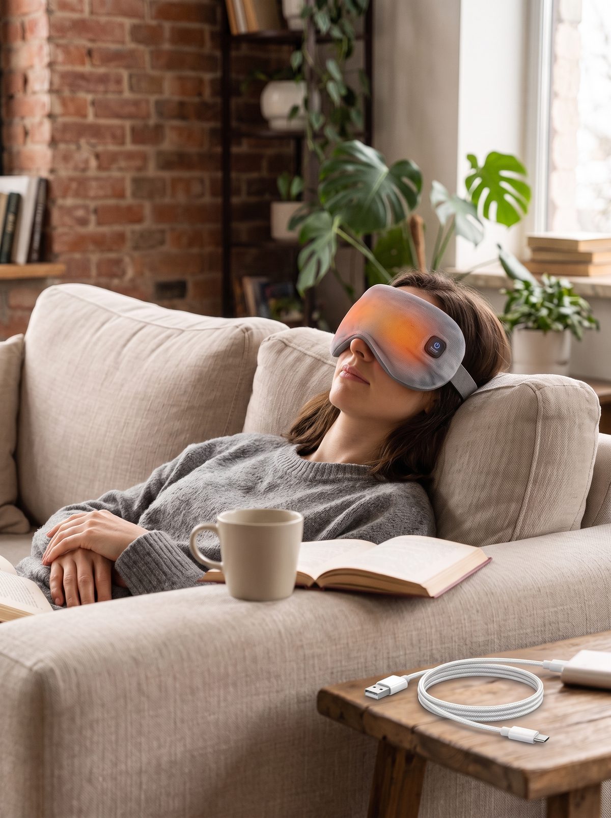 Cordless Heated Eye Mask: Made for Naps and Flights