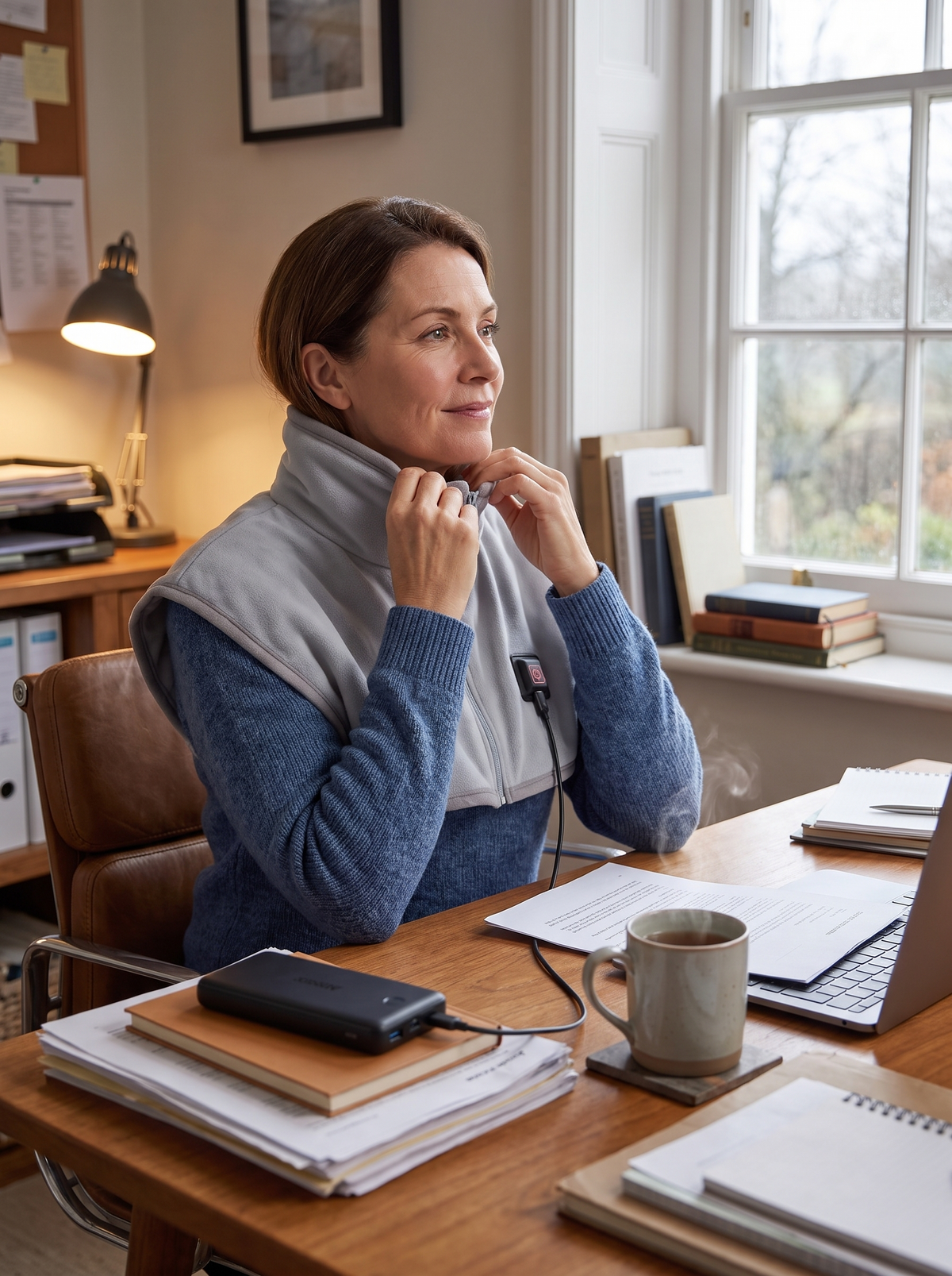 Heated Neck and Shoulder Wrap: Goodbye, Drafty Office