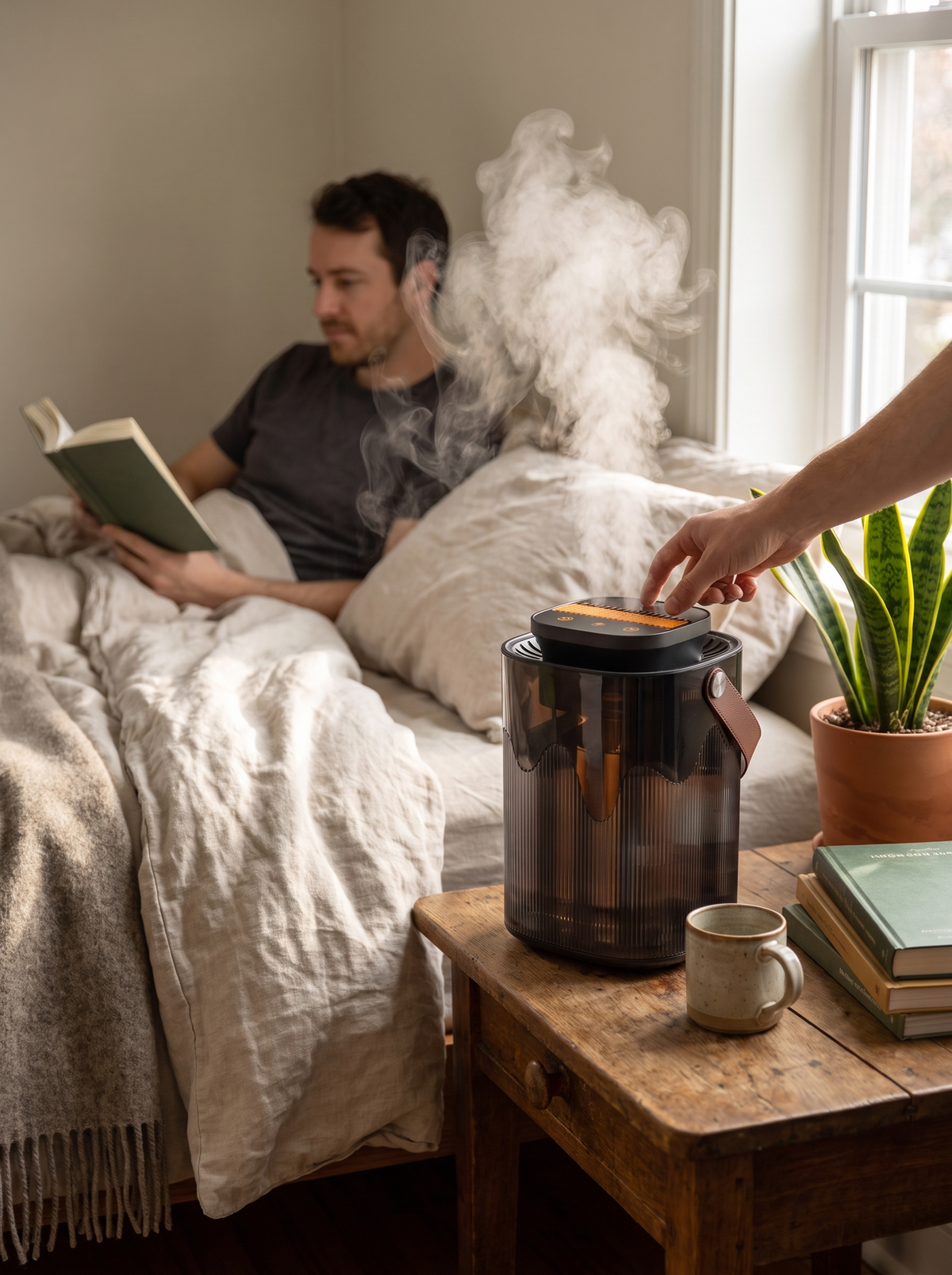 Large Capacity Desktop Humidifier: Fits Anywhere, Powers Anywhere