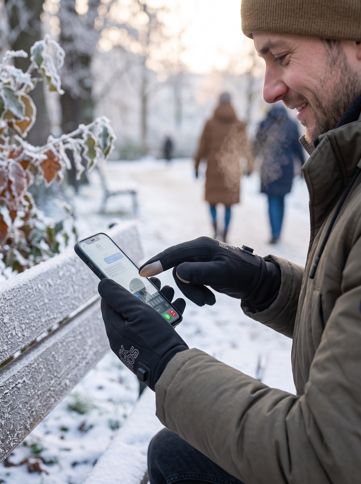 Heated ski gloves by Sibyo, Stay Connected Without the Chill